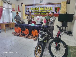 Dalam Waktu 2 Pekan Polsek Senapelan Berhasil Ungkap Kasus C3 (Curat, Curas Dan Curanmor) Pada 6  TK